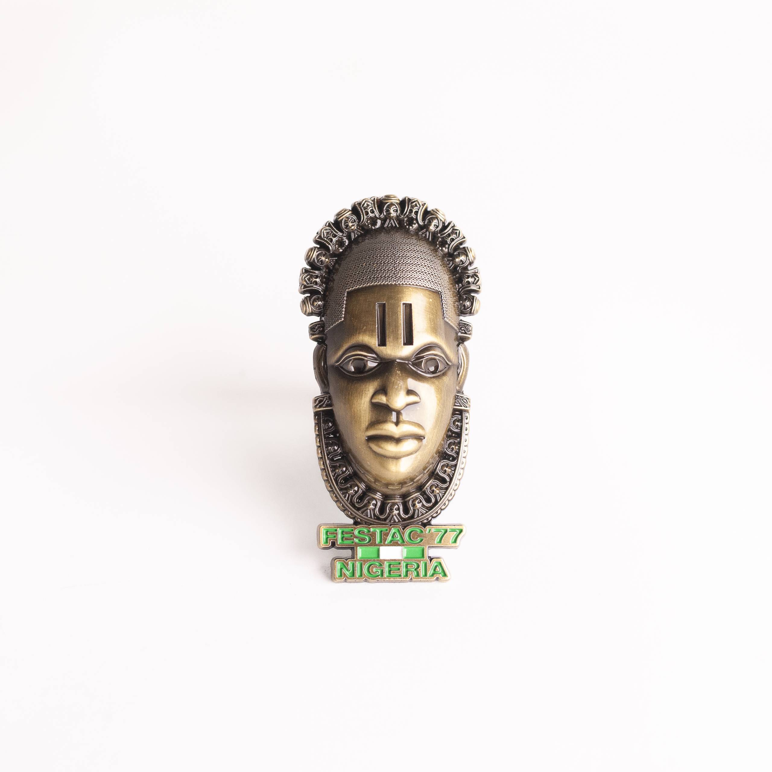 Queen Idia Bronze Head Fridge Magnet